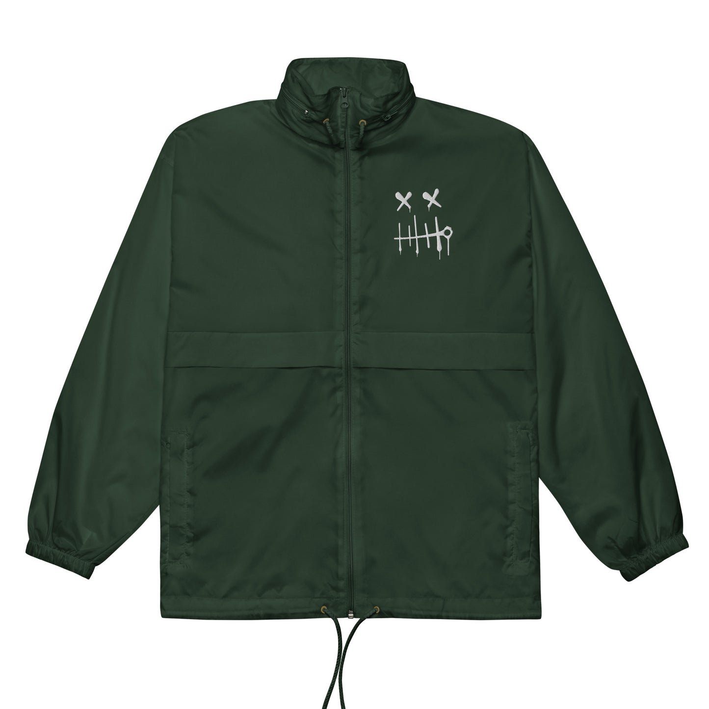 BLOK Windbreaker Stitch face - White embroidery