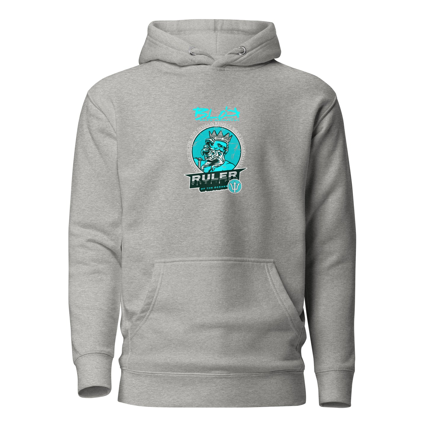 Ruler of the Oceans - Front & Back Print - in Turquoise - Men's Hoodie