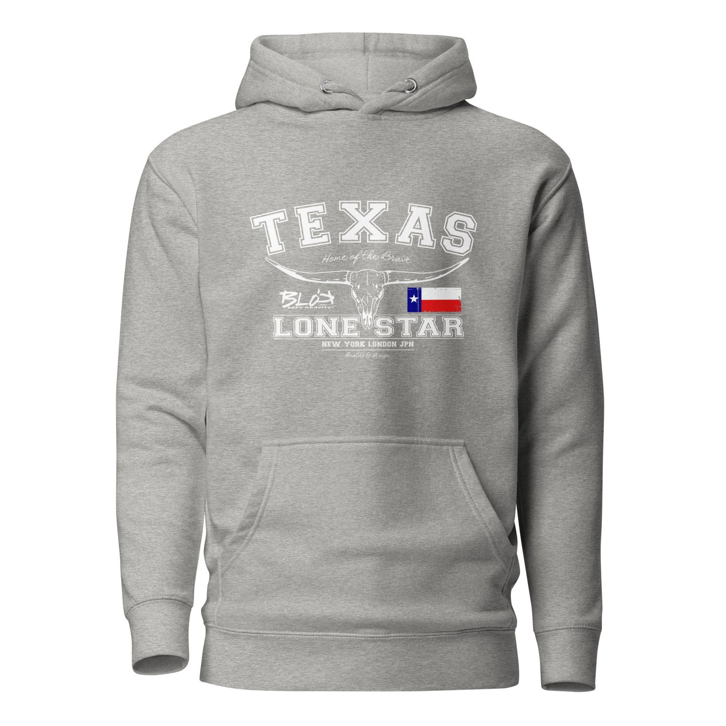 Texas - 50 States - with White Print - Men's Hoodie
