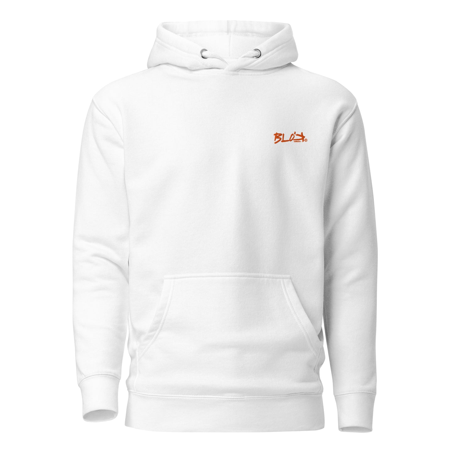 Essentials Small Logo - in Orange Embroidery - Women's Hoodie