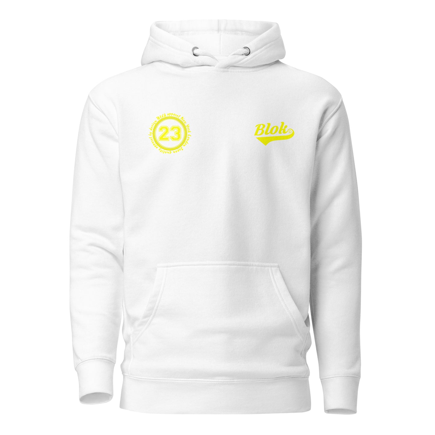 Original 23 - with Yellow Print - Men's Hoodie