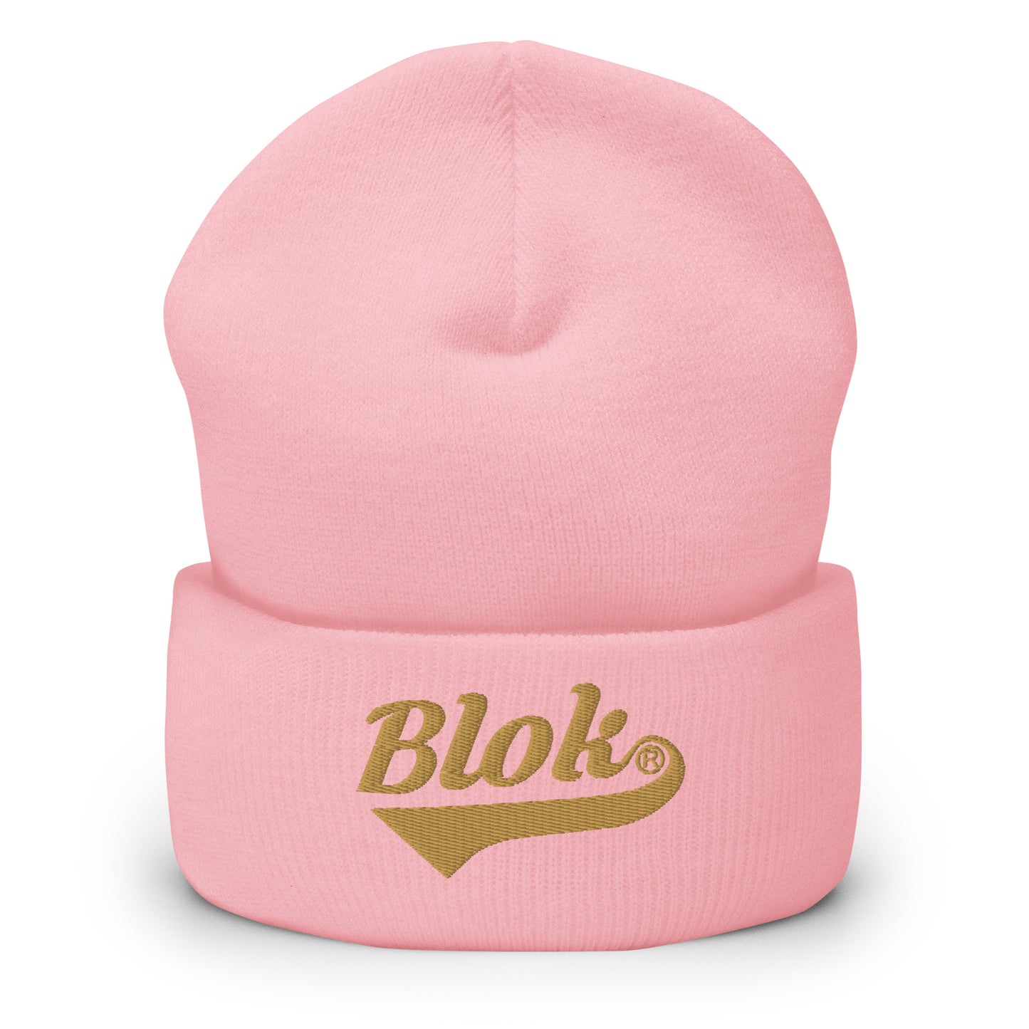 Blok Classic Logo - Gold Embroidery - Cuffed Premium Beanie