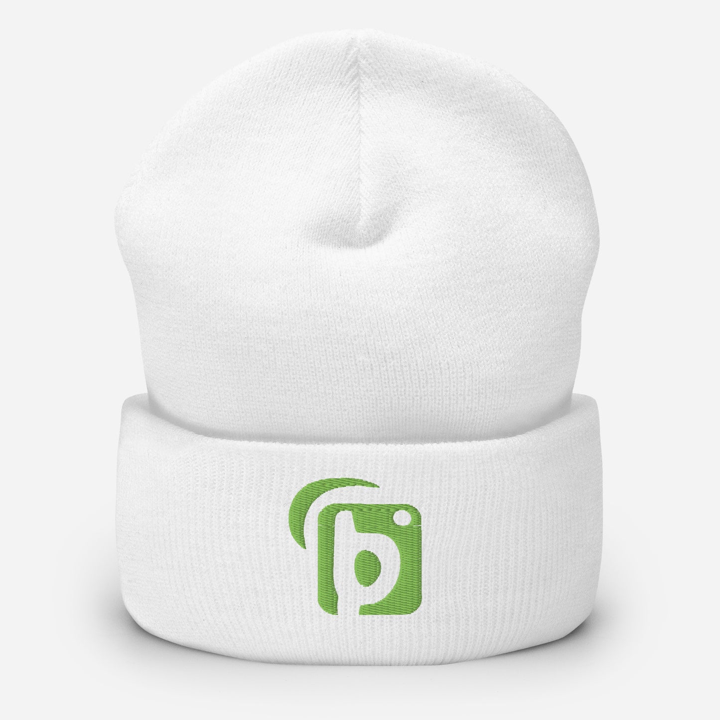 BLOK Original Logo - Sage Green Embroidered Cuffed Beanie