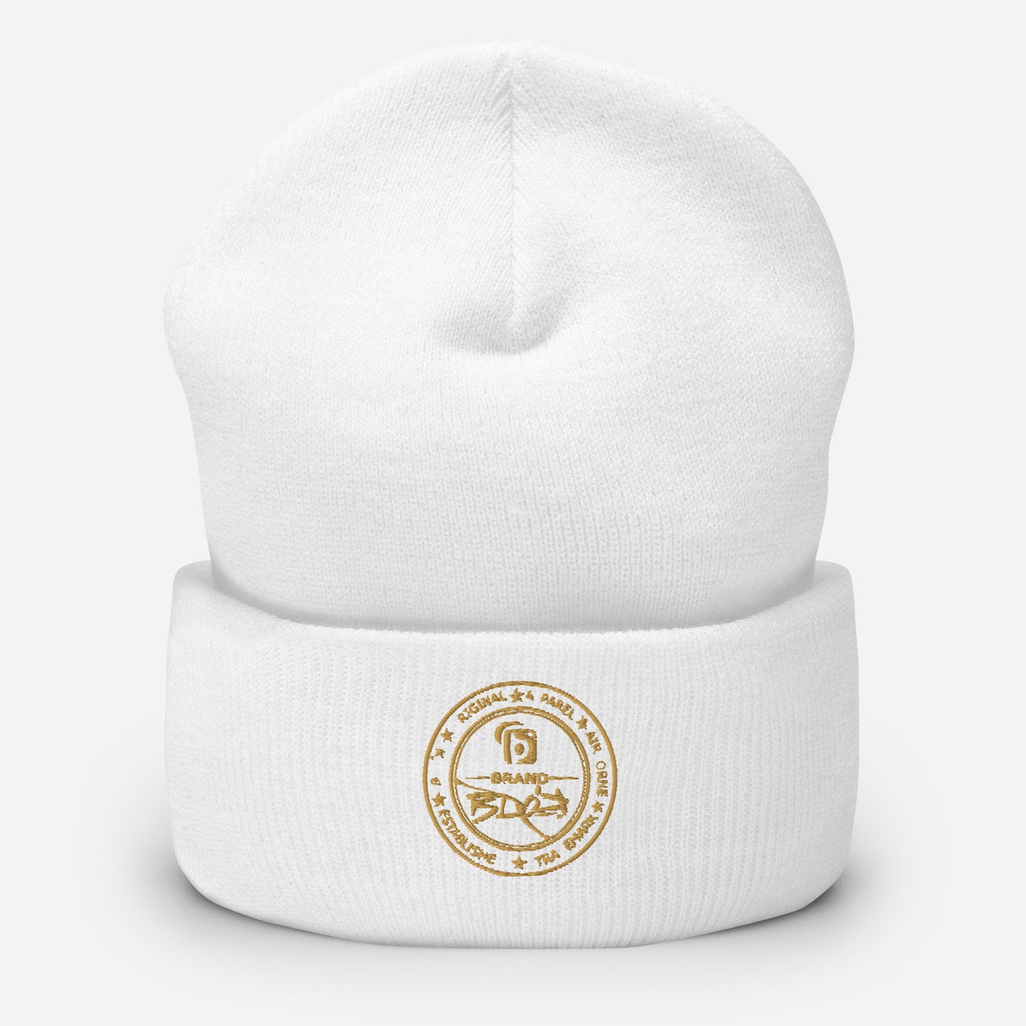 BLOK FULL CIRCLE GOLD LOGO Premium cuffed beanie