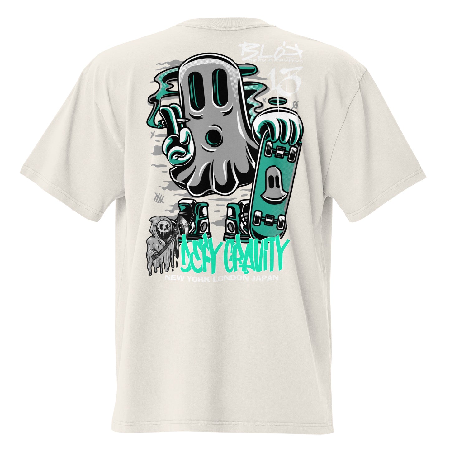 Ghosting - Front & Back Print - Men's Oversize