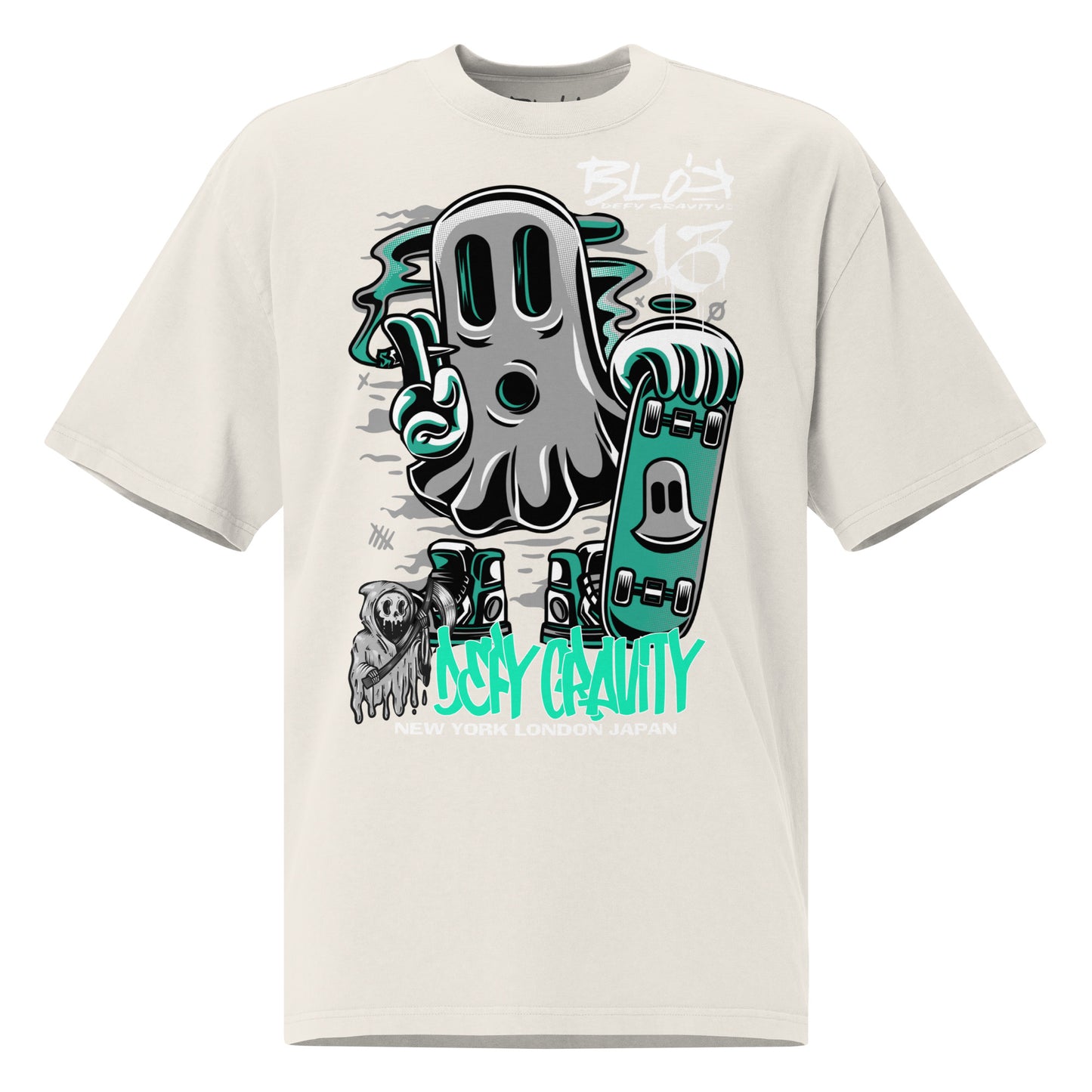 Ghosting - Front Print - Men's Oversize