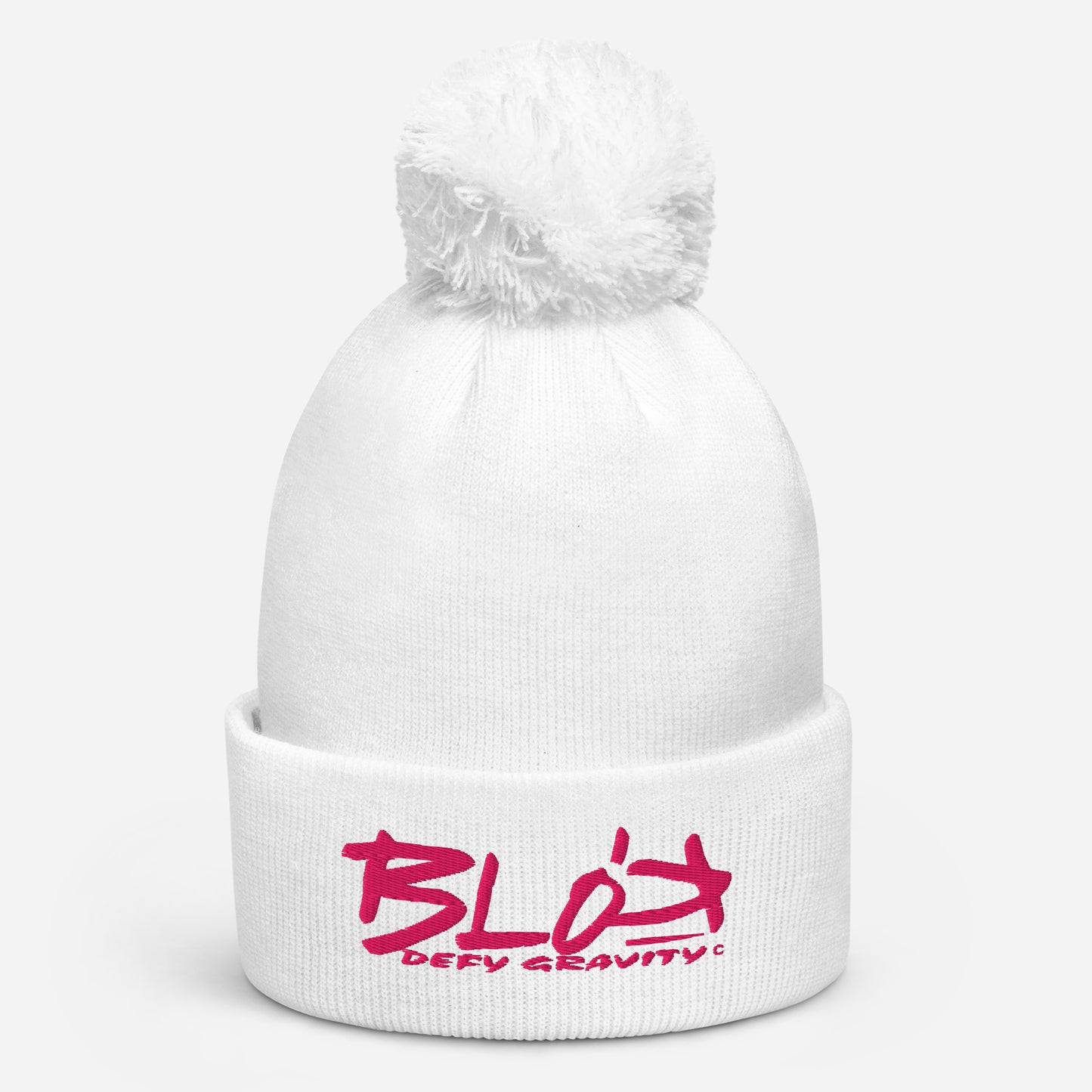 Blok Defy Gravity - Pom Pom Beanie - Pink Embroidery