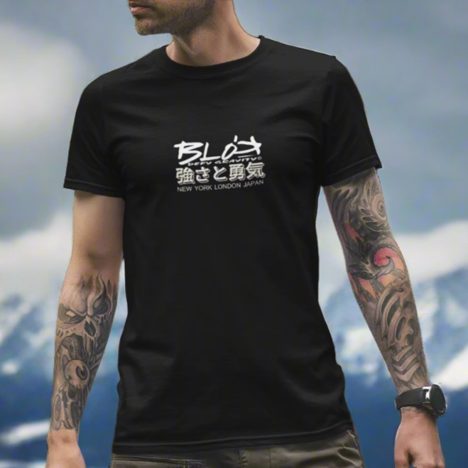 Widow Peak - Front & Back Print in White - Men's Classic Fit