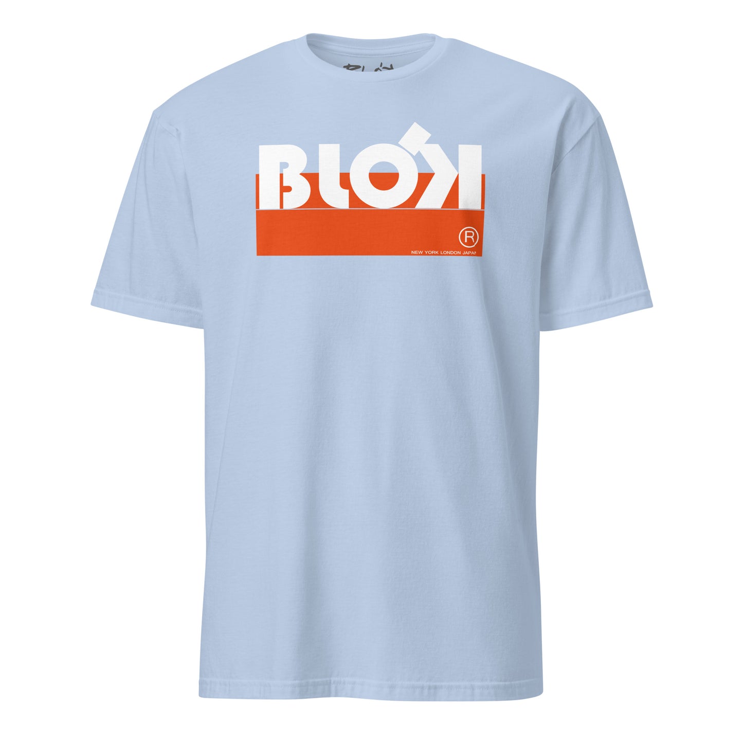 Blok Stripe - Front Print - in Orange & White - Men's Classic Fit