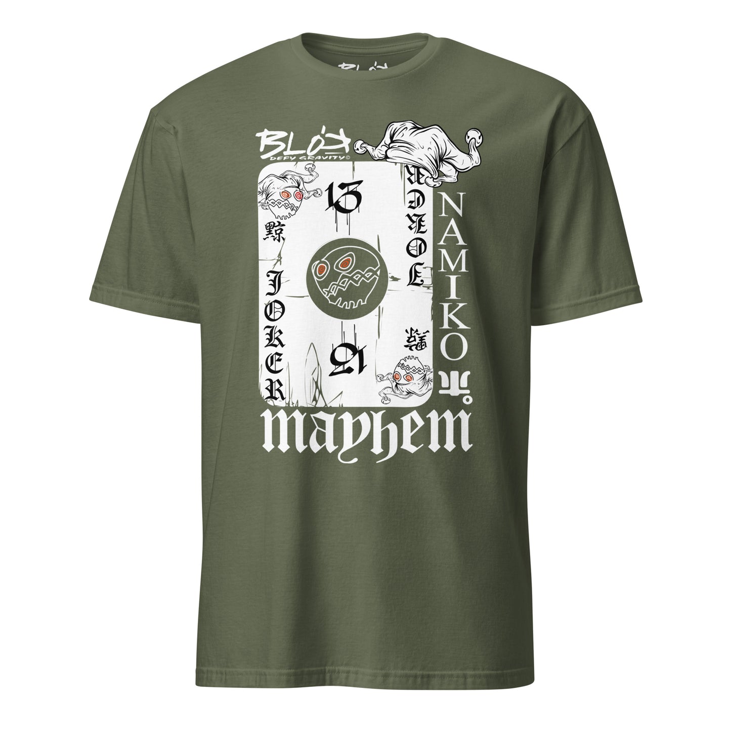 Poker Face - Front Print - in White - Women's Relaxed Fit