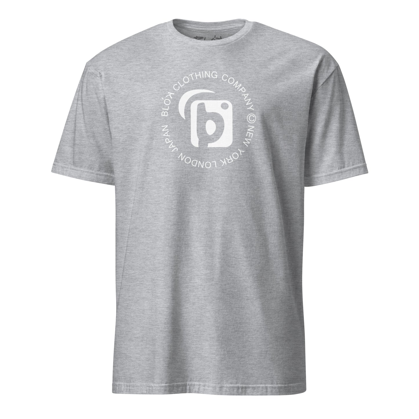BLOK Original Logo Worldwide - White Print Women's Relaxed Fit Graphic T-Shirt
