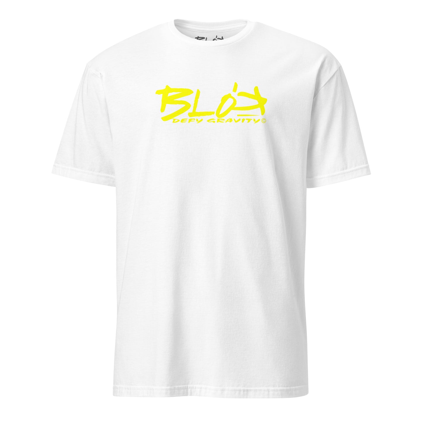 BLOK Essential Large Logo - Yellow Front Print Women's Relaxed Fit Graphic T-Shirt