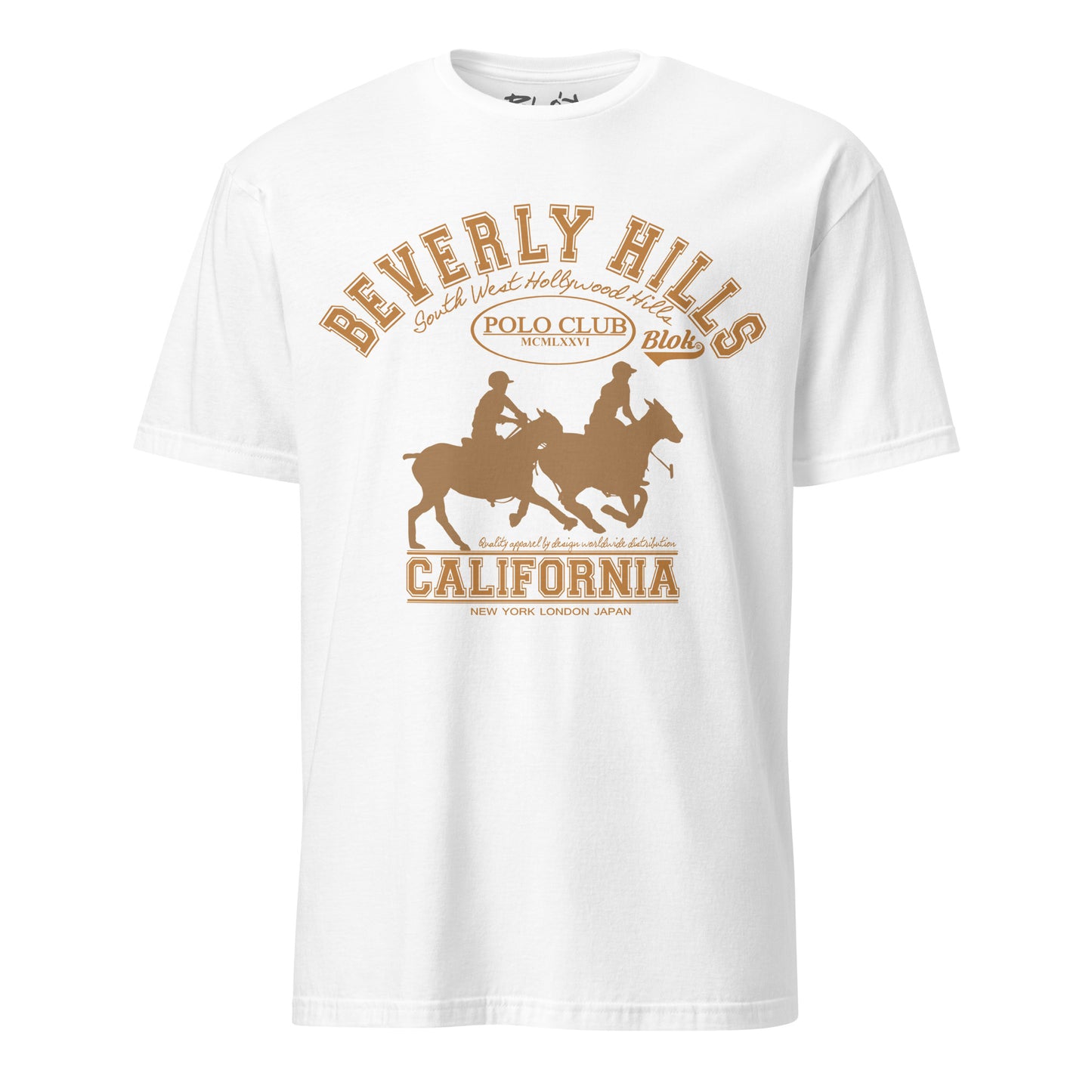 Beverly Hills Polo Club - Front Print in Gold - Women's Relaxed Fit
