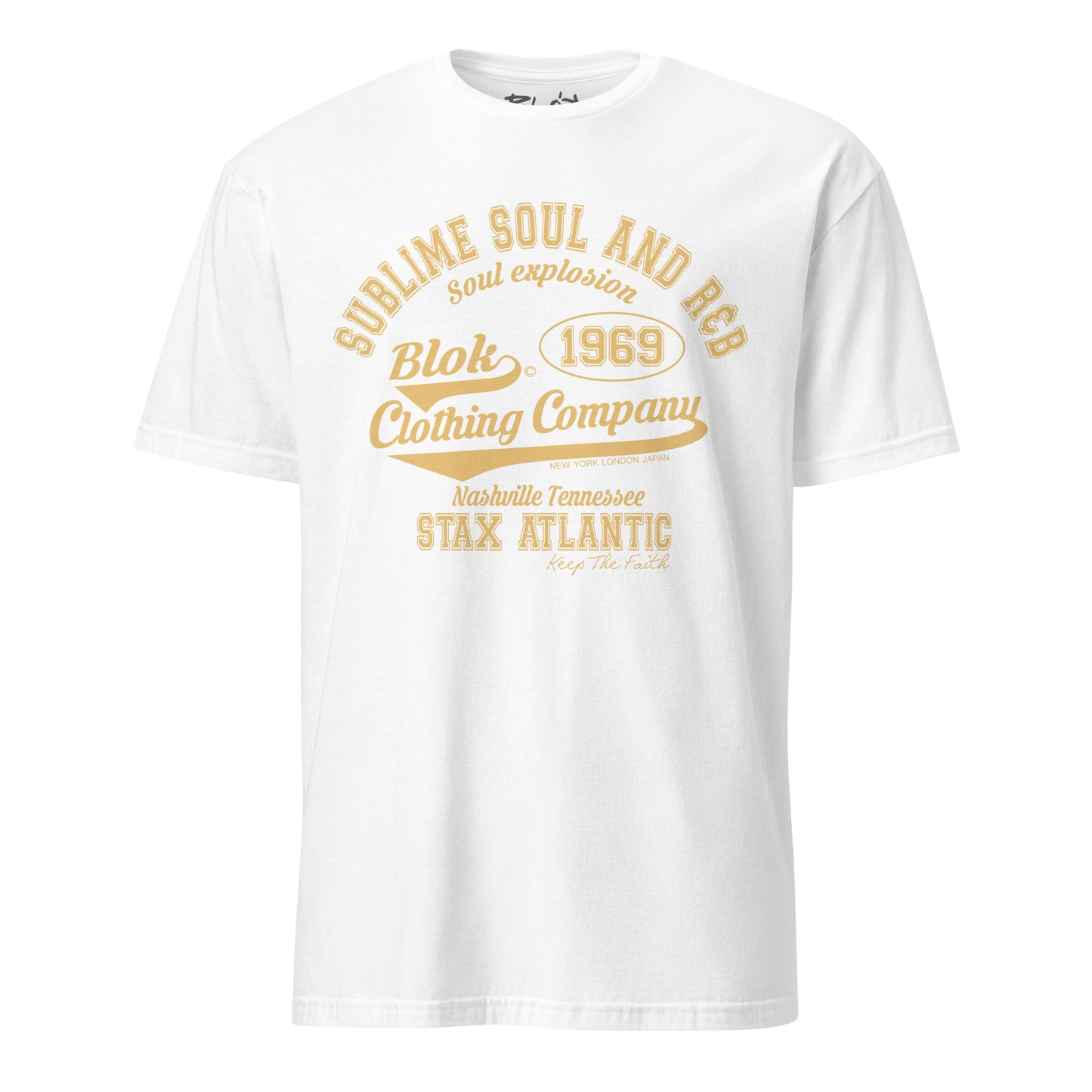 BLOK Sublime Soul - Gold Print Women's Relaxed Fit Graphic T-Shirt