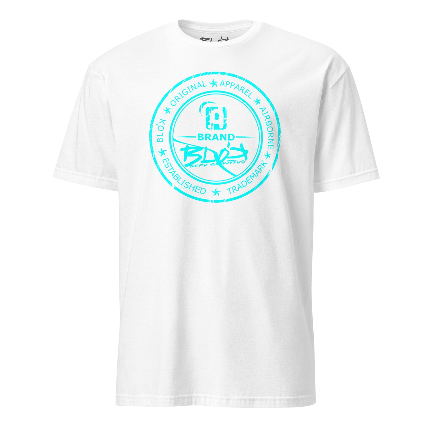 BLOK Original Apparel Stamp - Turquoise Print Women's Relaxed Fit Graphic T-Shirt