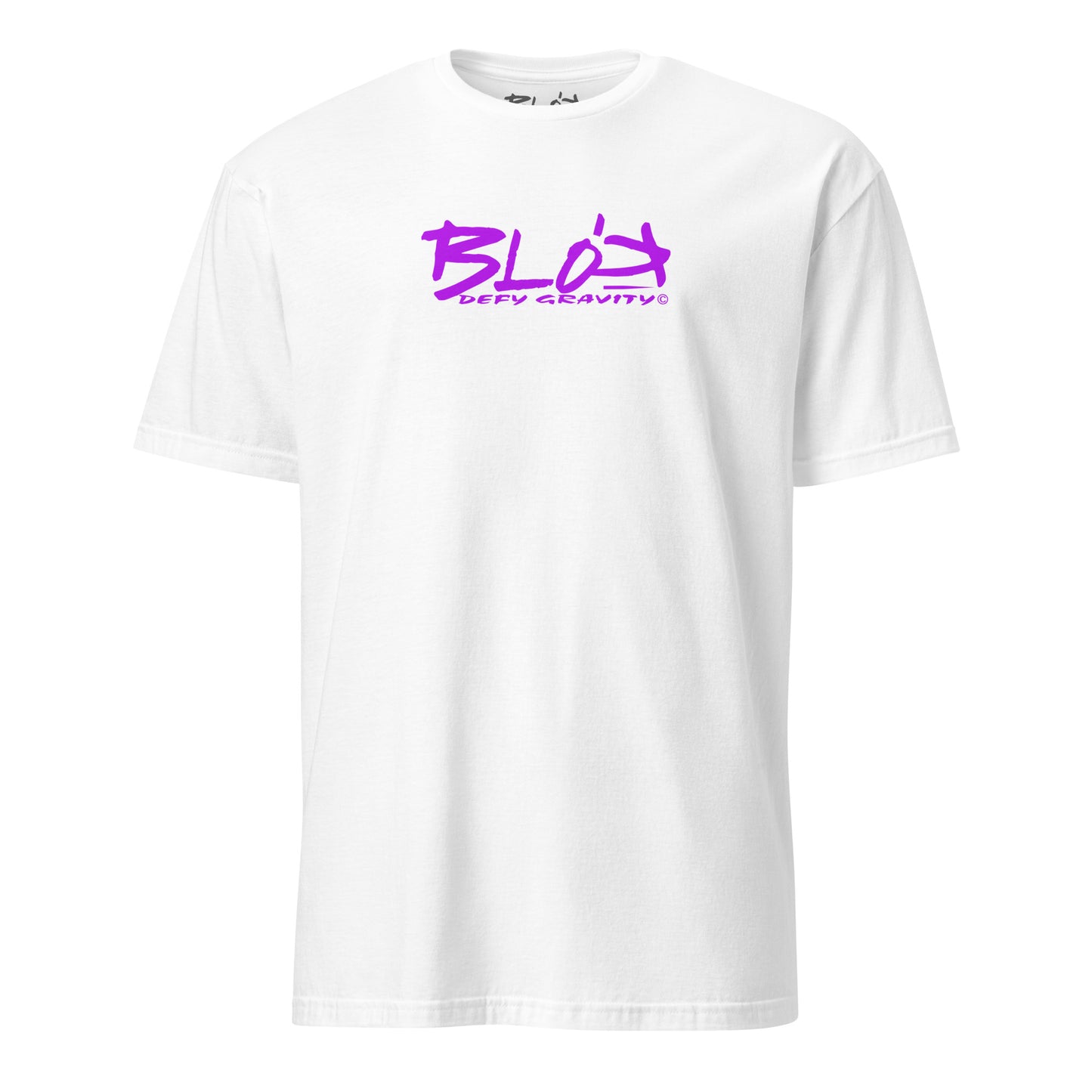 BLOK Essentials Large Logo - Purple Print Women's Relaxed Fit Graphic T-Shirt