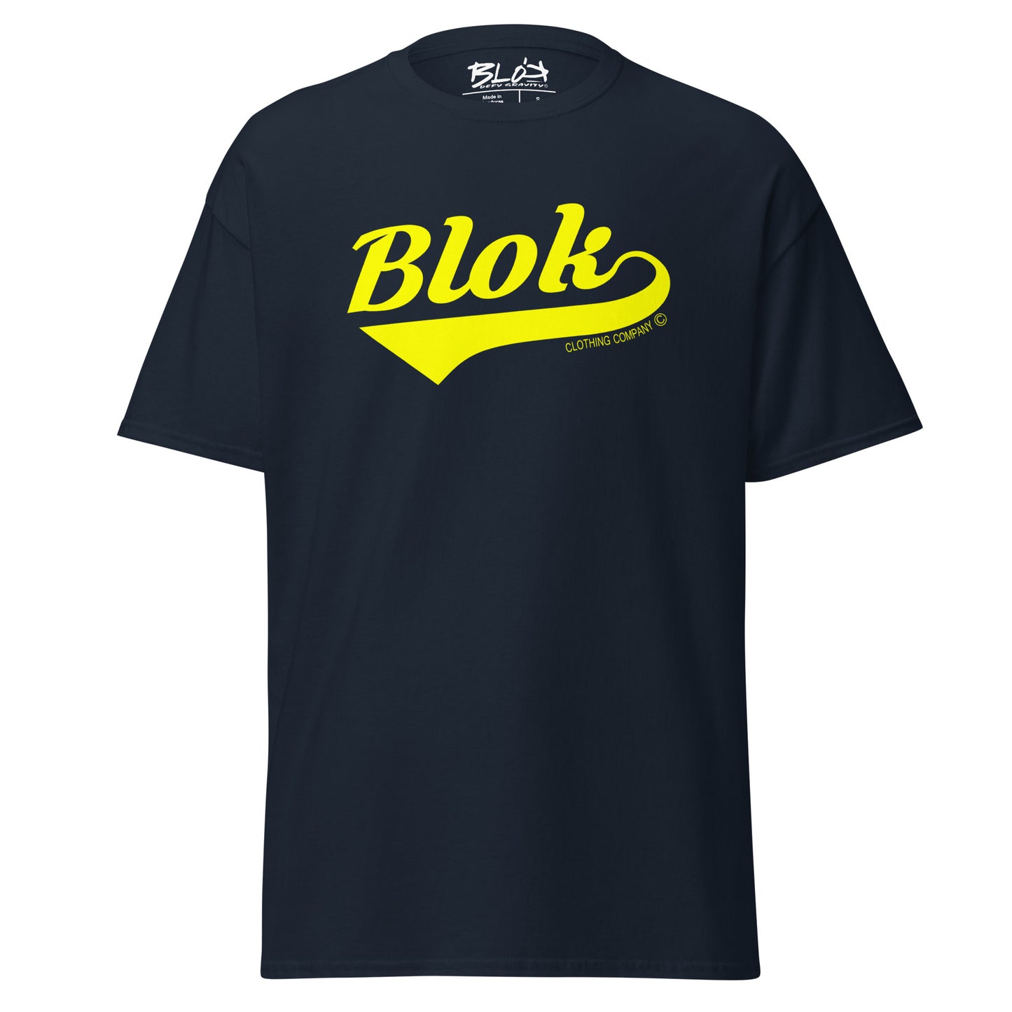Blok Classic - Front Print - in Yellow - Men's Loose Fit