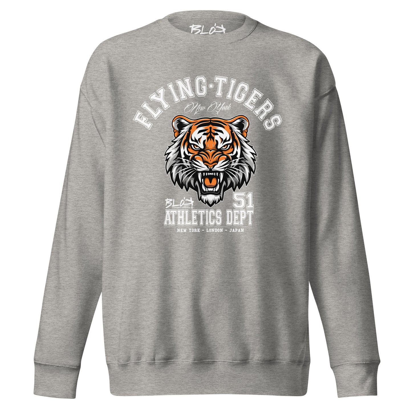 Flying Tigers - Front Print with White Logo - Women's Sweatshirt