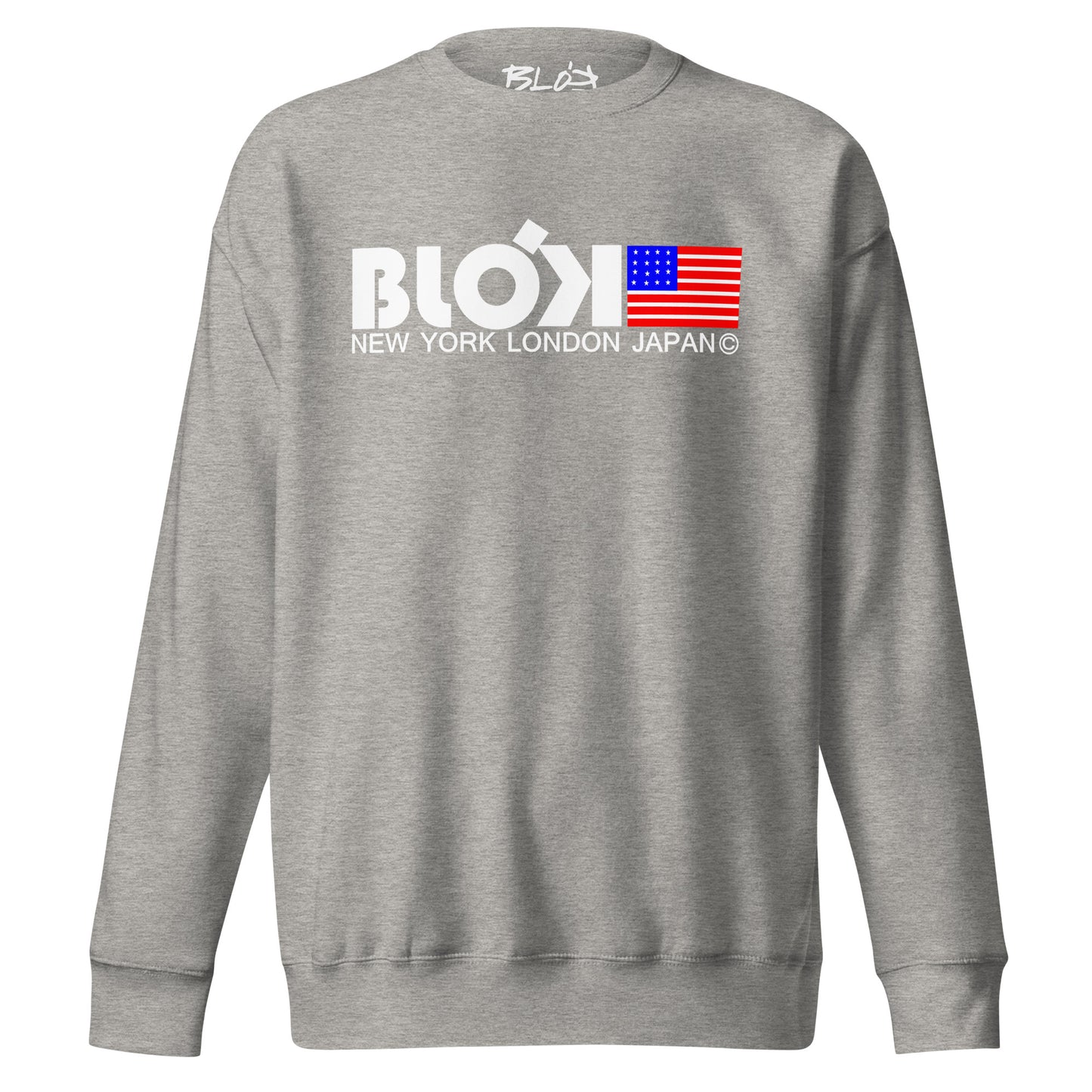 NY LDN JPN & Flag - White Print - Women's Sweatshirt