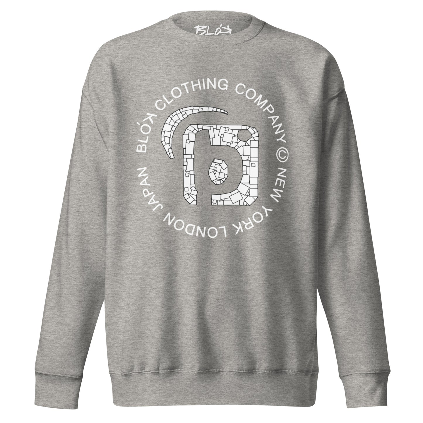 Mosaic Circle - White Front Print - Men's Graphic Sweatshirt