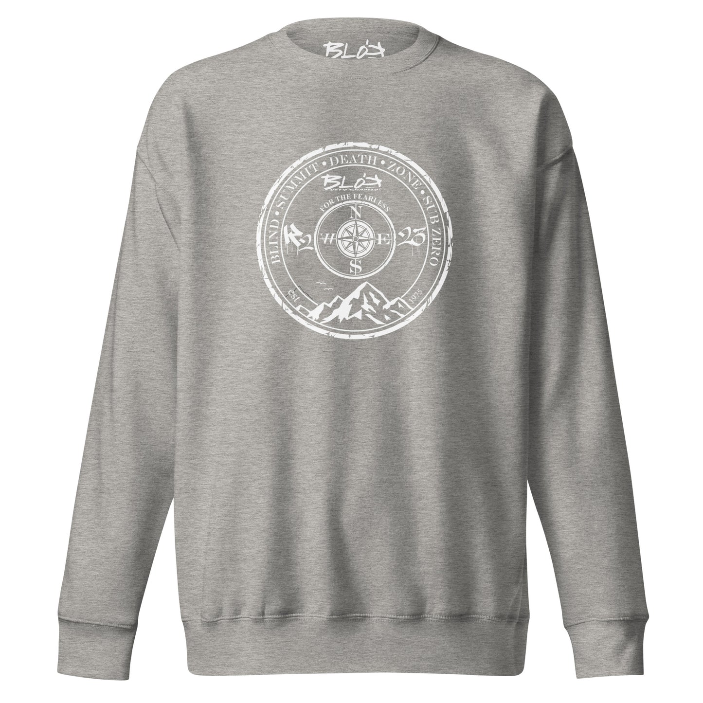 Blind Summit - Front Print in White - Men's Sweatshirt