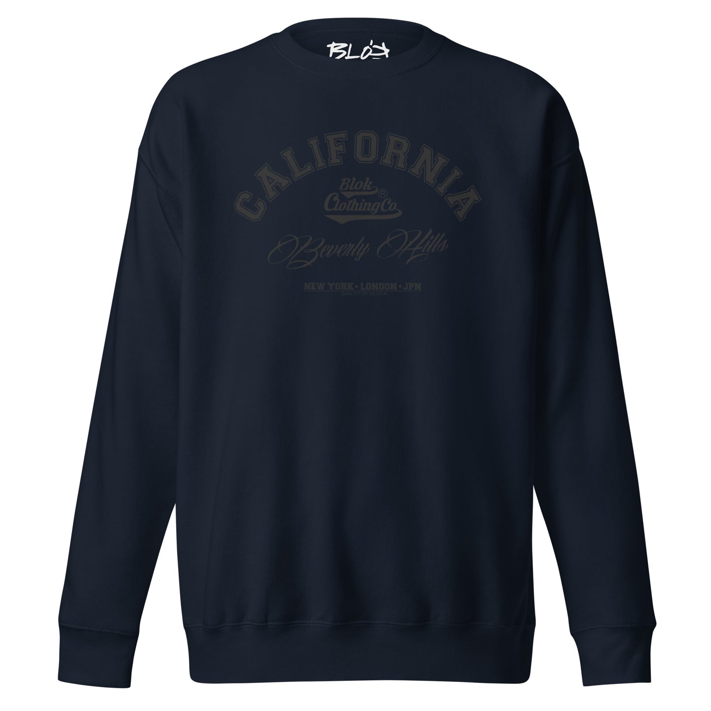 California Beverly Hills - Black Print - Women's Sweatshirt