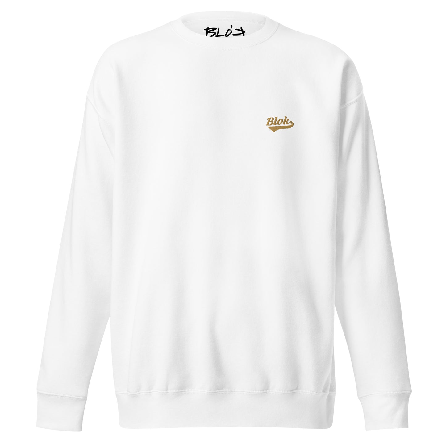 BLOK Classic Logo - Embroidered Gold Women's Sweatshirt
