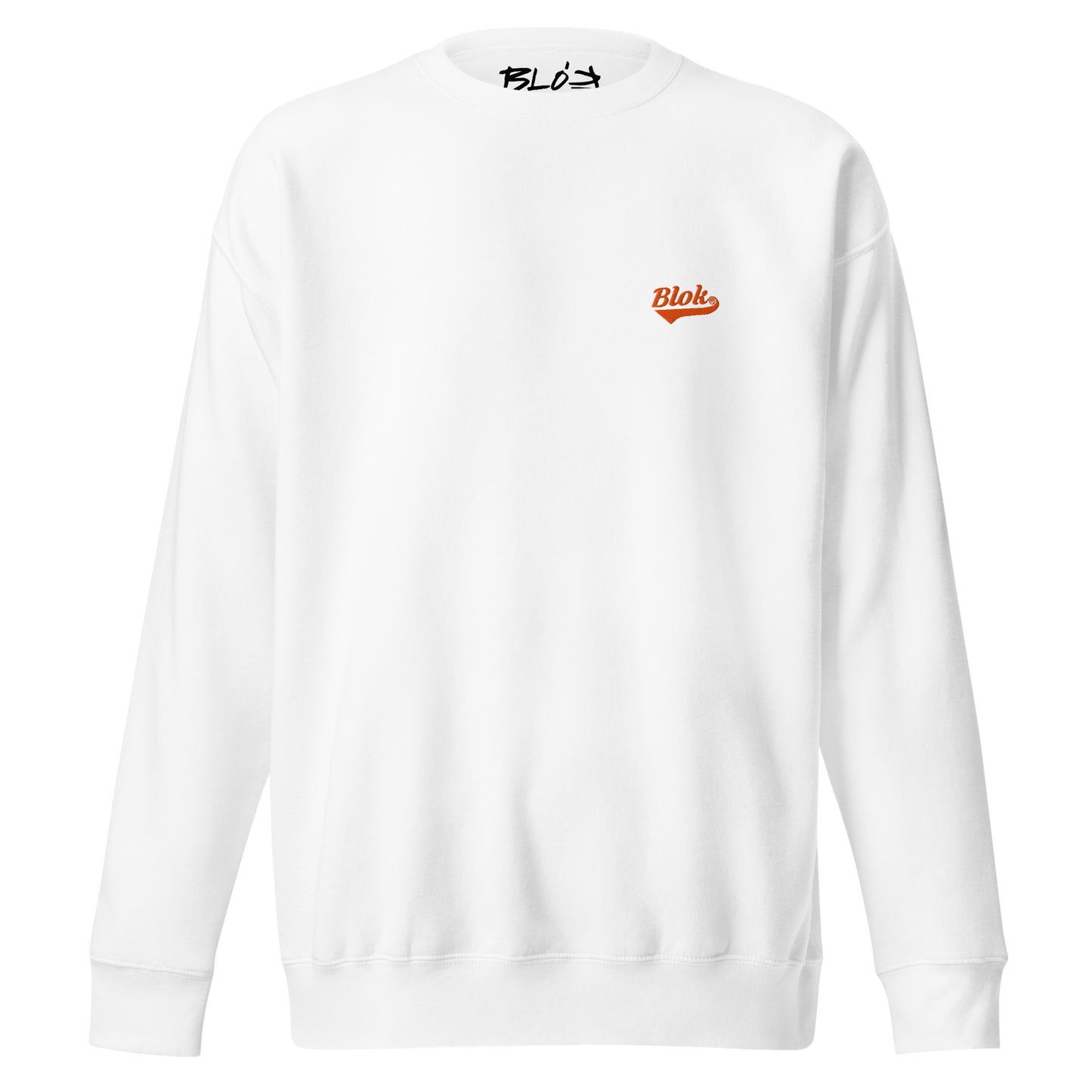 BLOK Classic Logo - Embroidered Orange Women's Sweatshirt