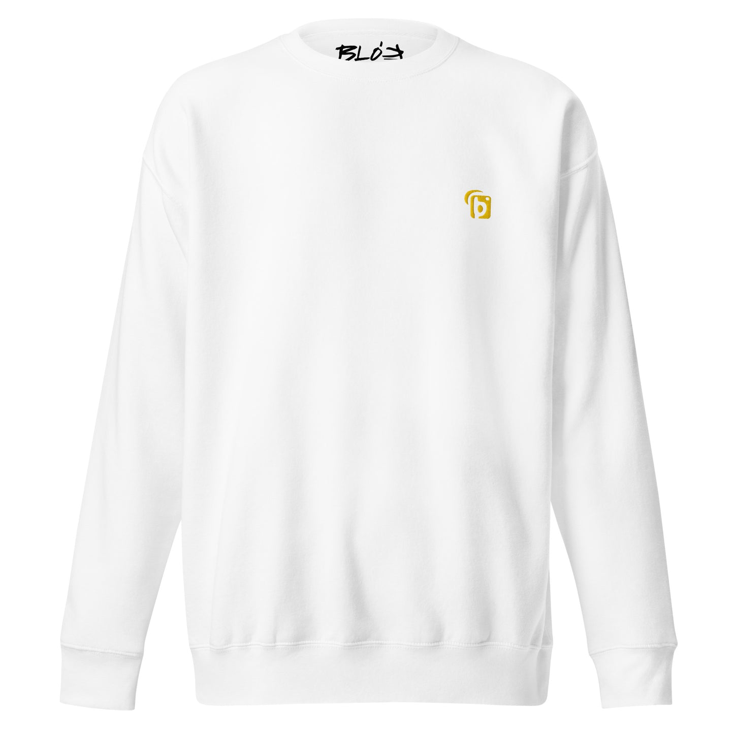 BLOK Original Logo - Embroidered Yellow Women's Sweatshirt