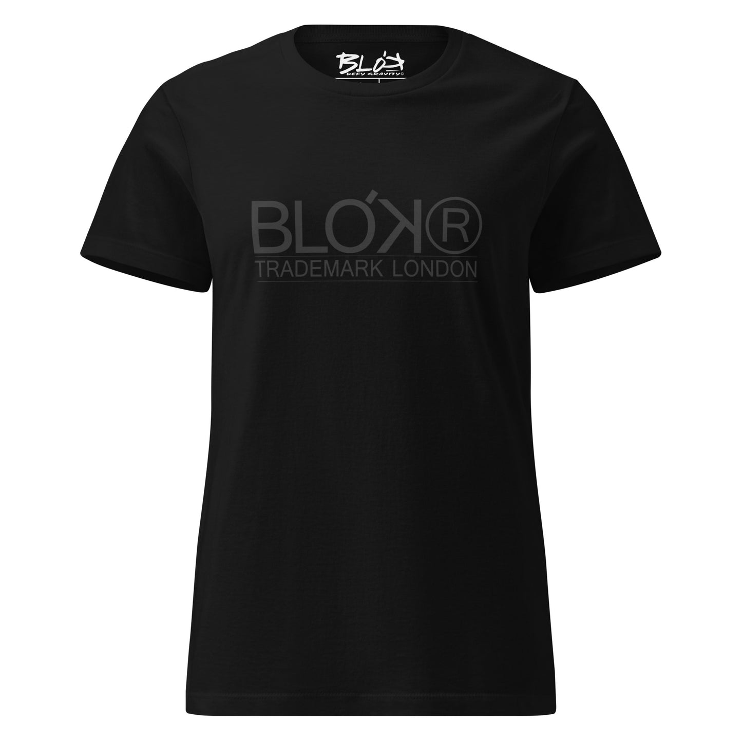 BLOK Registered - Black Print Women's Slim Fit Graphic T-Shirt