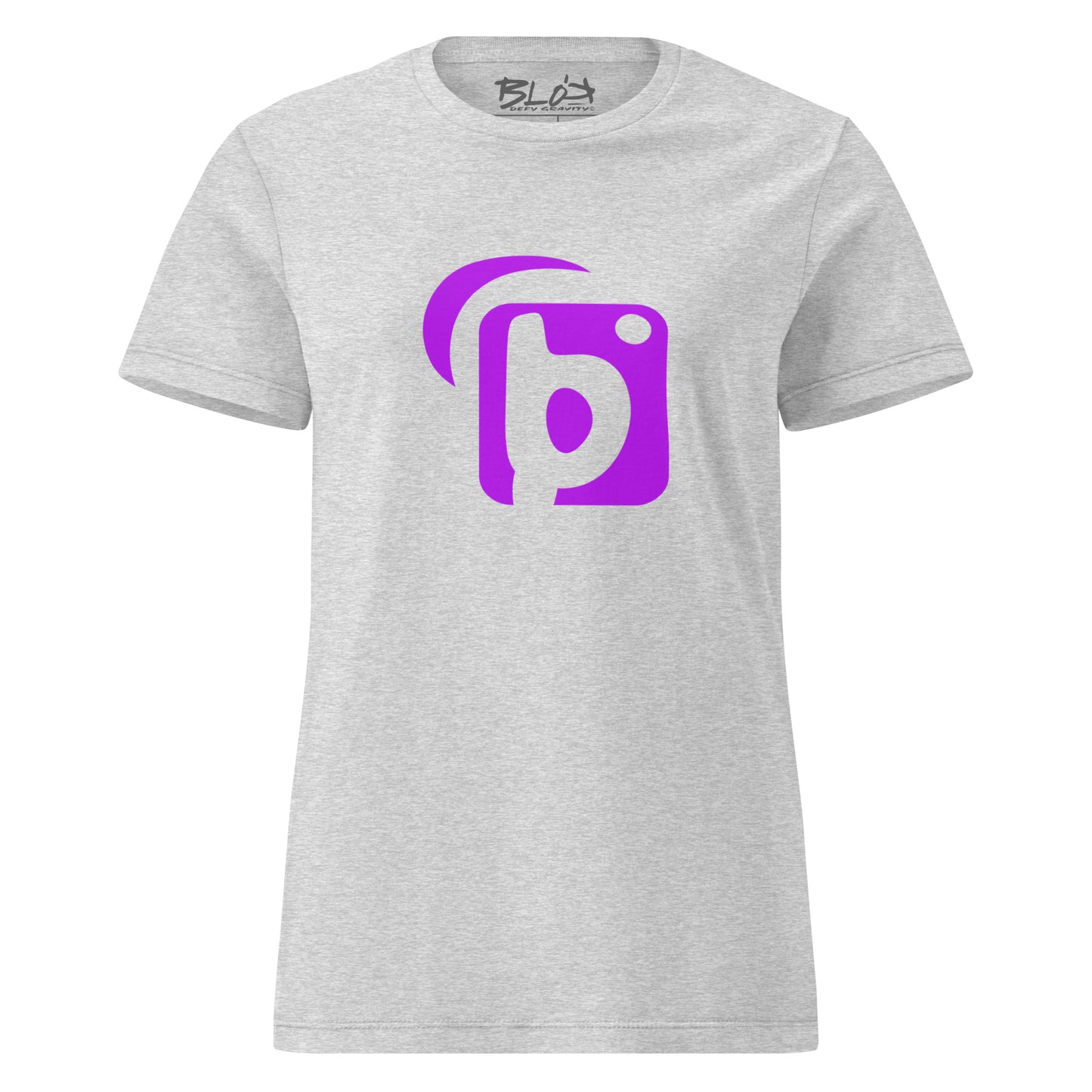 BLOK Original Logo - Purple Print Women's Slim Fit Graphic T-Shirt