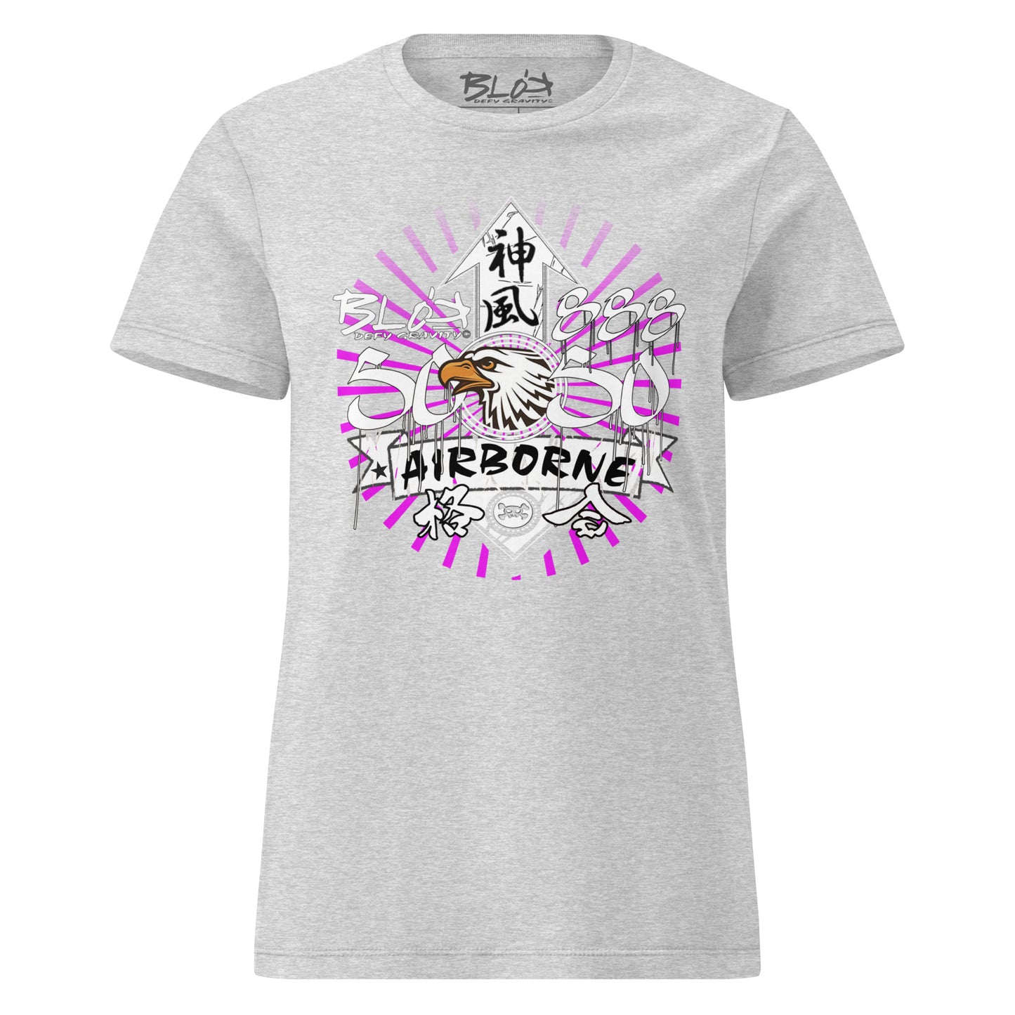 Airborne Eagle - with White & Purple Print - Women's Slim Fit