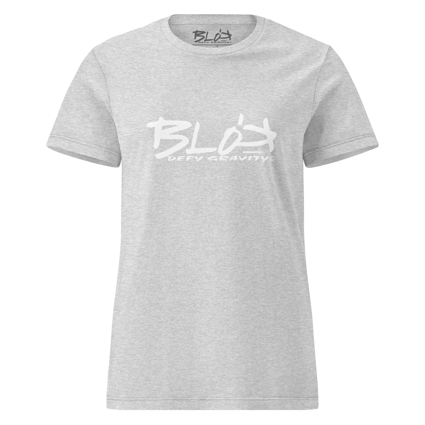 BLOK Essential Large Logo - White Print Women's Slim Fit Graphic T-Shirt