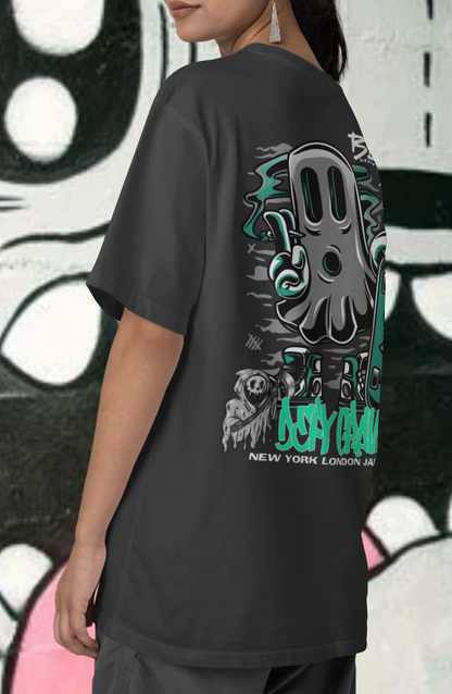 Ghosting - Front & Back Print - Women's Oversize