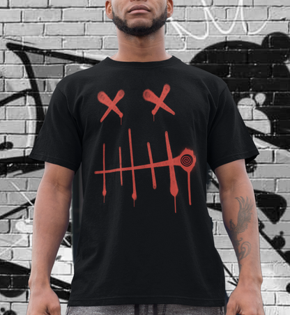 Stitch  - Front Print in Red - Men's Loose Fit