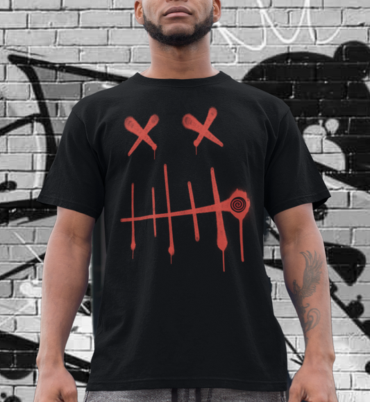 Stitch  - Front Print in Red - Men's Loose Fit