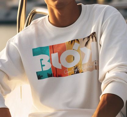 California palm - Front Print - Men's Graphic Sweatshirt