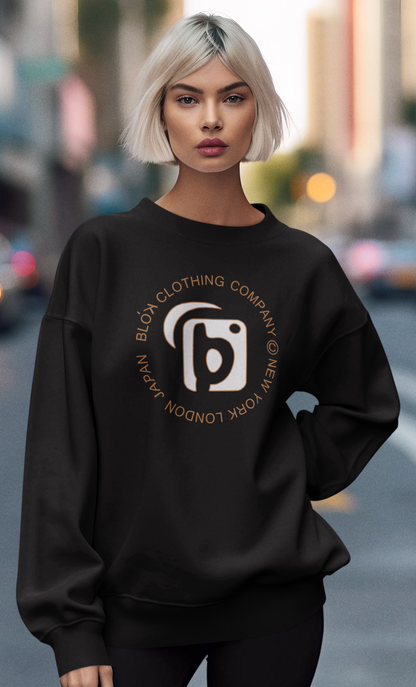 NY LDN JPN - in White & Orange - Women's Sweatshirt