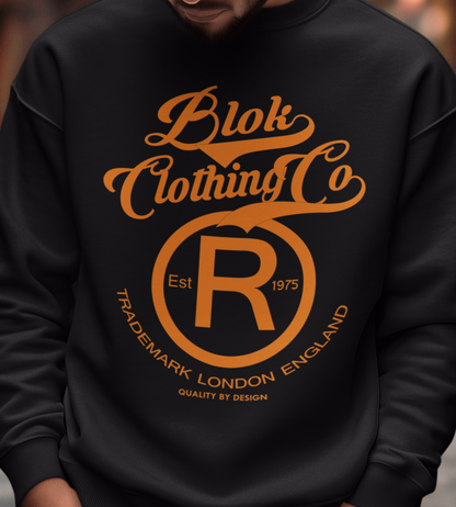 Registered Big R - Orange Front Print - Men's Graphic Sweatshirt
