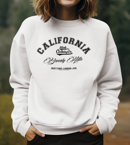 California Beverly Hills - Black Print - Women's Sweatshirt