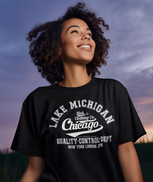 Chicago - 50 States - Front Print in White - Women's Relaxed Fit