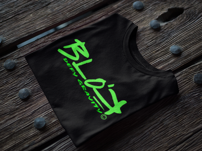 Essential Large Logo - with Green Front & Back Print - Women's Relaxed Fit