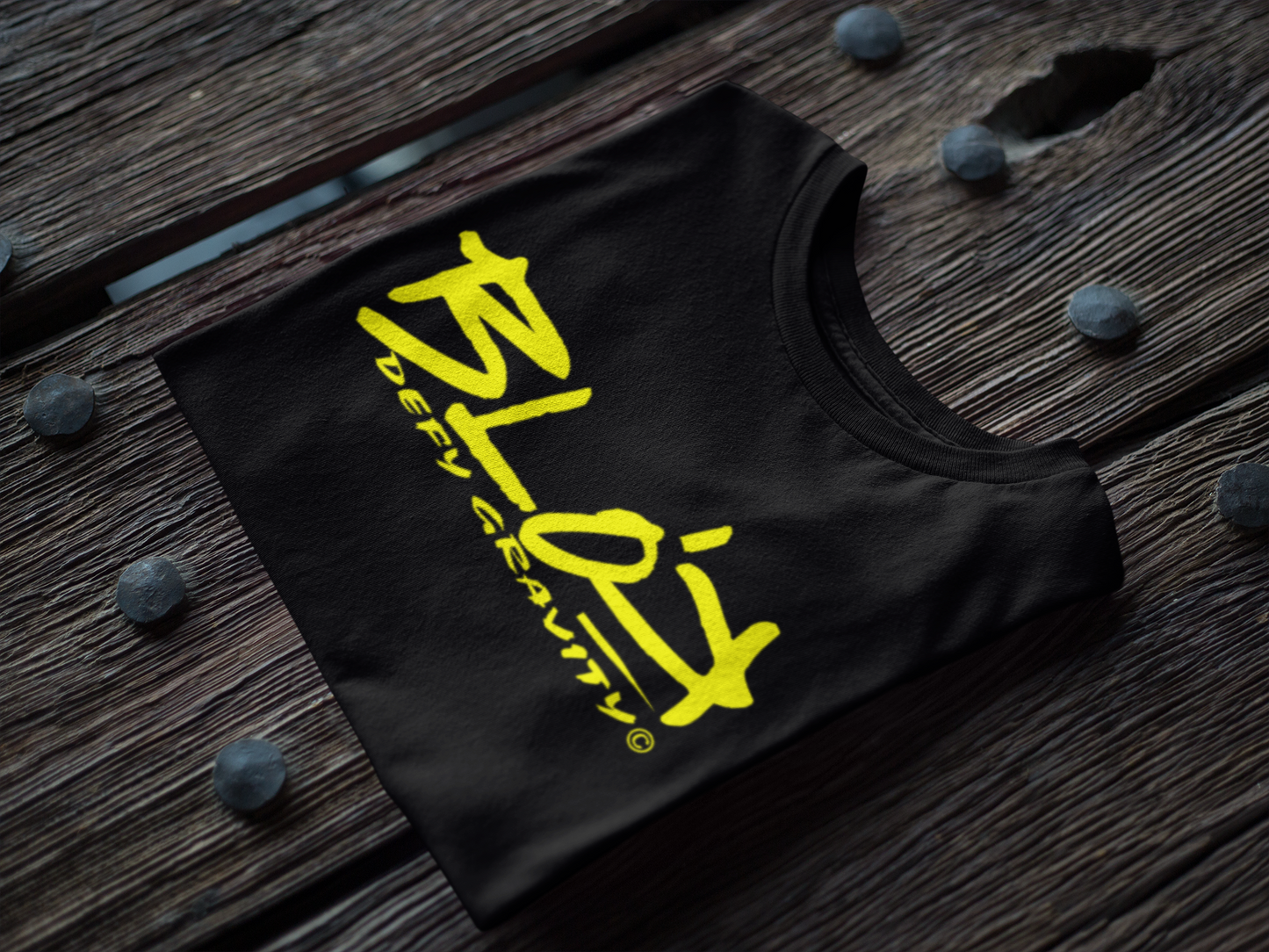 Essential Large Logo - with Yellow Front Print - Women's Relaxed Fit