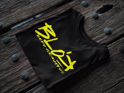 Essential Large Logo - with Yellow Front Print - Women's Relaxed Fit