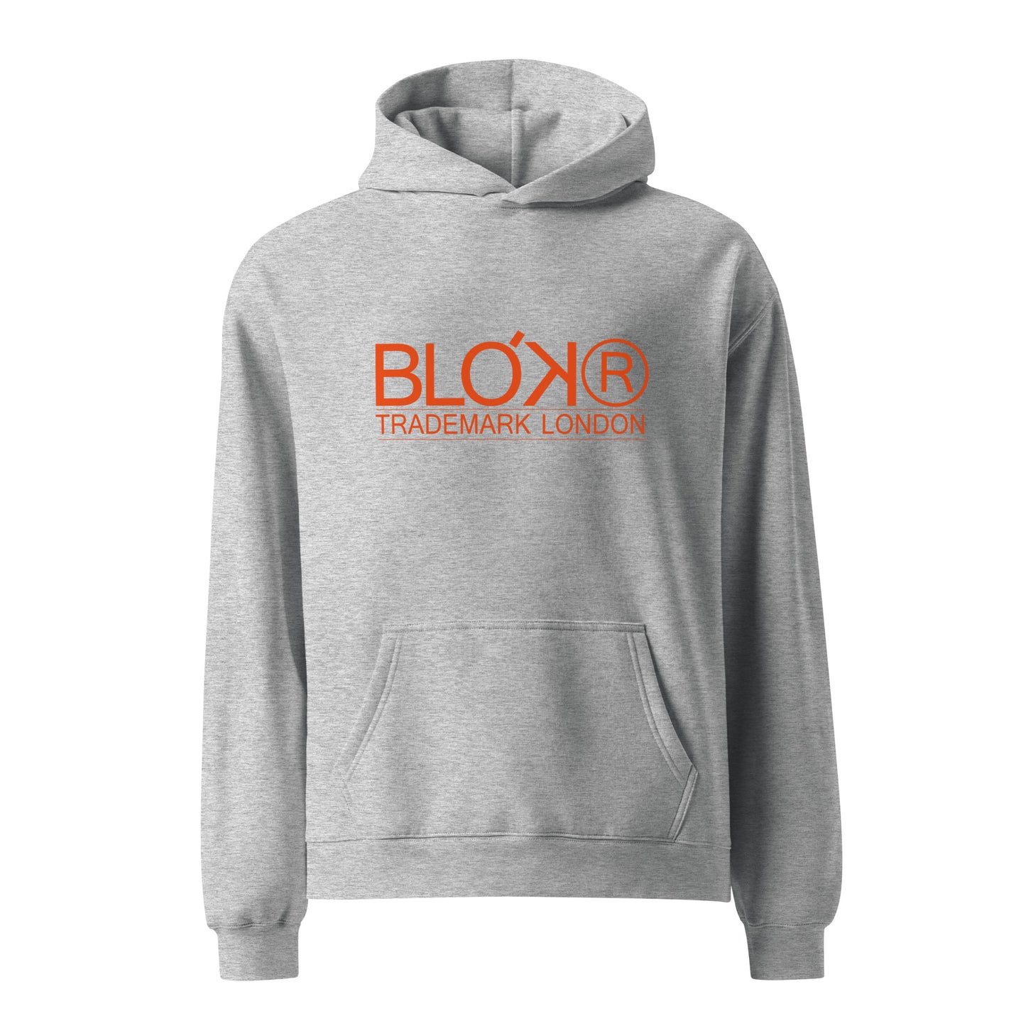 Trademark London - Orange Front Print - Oversized Heavyweight Hoodie
