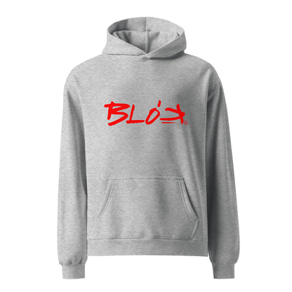 Blok Defy Gravity - Red Front Print - Oversized Heavyweight Hoodie
