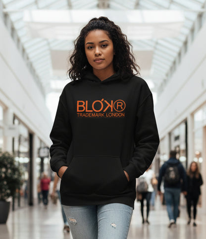 Trademark London - Orange Front Print - Oversized Heavyweight Hoodie