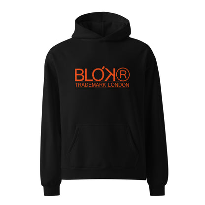 Trademark London - Orange Front Print - Oversized Heavyweight Hoodie