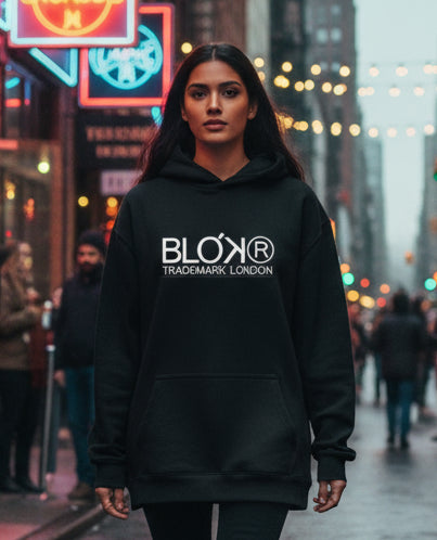 Trademark London - White Front Print - Oversized Heavyweight Hoodie