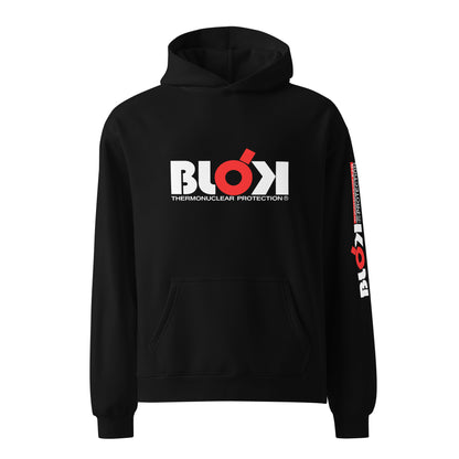 Thermonuclear Protection - Red & White Front & Arm Print - Oversize Heavyweight Hoodie